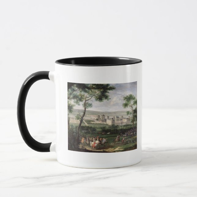 Beskåda av chateauen de Vincennes, c.1665 Mugg (Vänster)