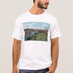 Beskåda av Chena Slough från staden T-shirt