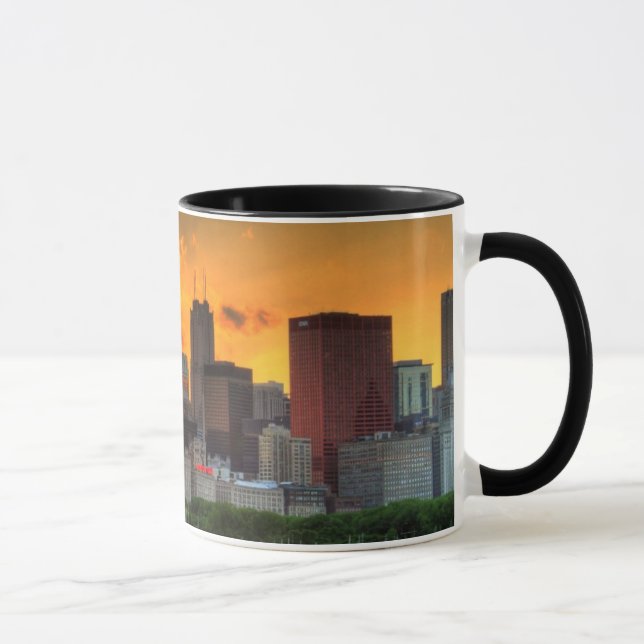 Beskåda av Chicago horisont från Adler Mugg (Höger)