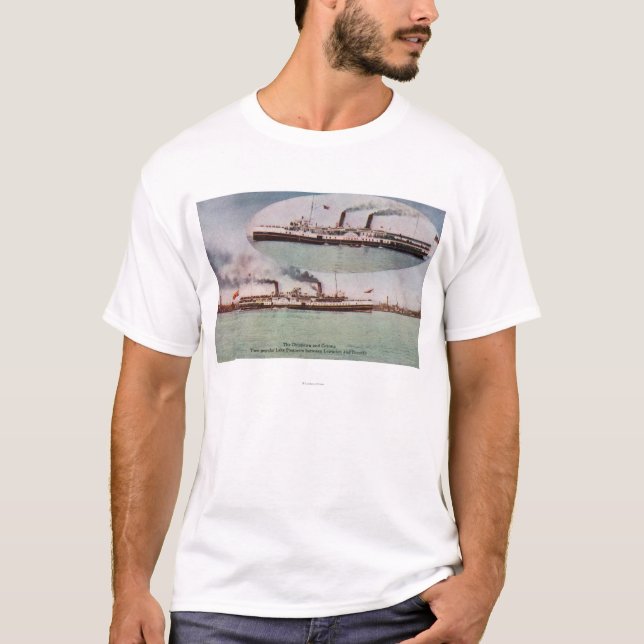 Beskåda av chippewa- och kransteamersna t shirt (Framsida)