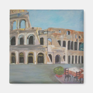 Beskåda av coliseumen i Rome Magnet