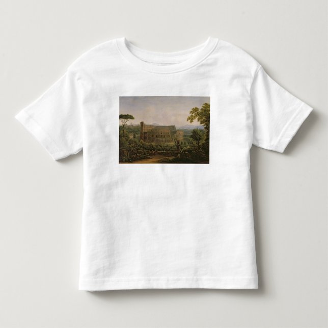 Beskåda av Colosseumen från den Palatine backen Tee Shirt (Framsida)