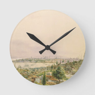 Beskåda av Constantinople från Pera Rund Klocka