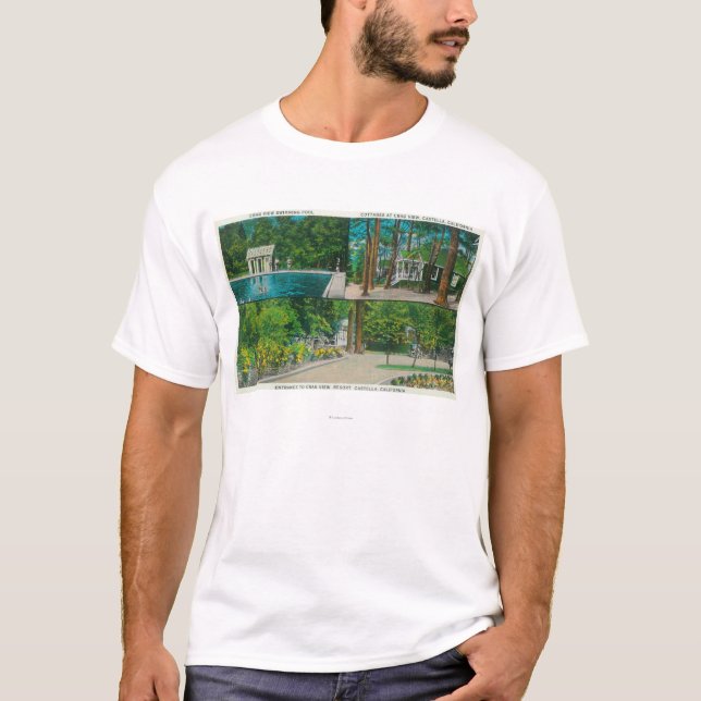 Beskåda av cragen beskådar ResortCastella, CA T-shirt (Framsida)