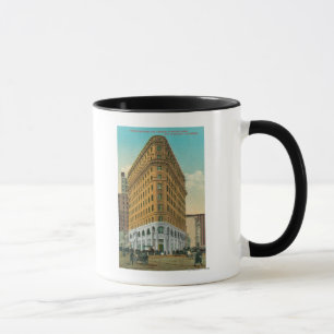Beskåda av Crockeren Bldg och den Crocker Mugg