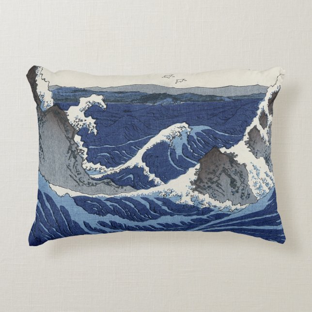 Beskåda av de Naruto bubbelpoolerna på Awa Prydnadskudde (Framsidan)