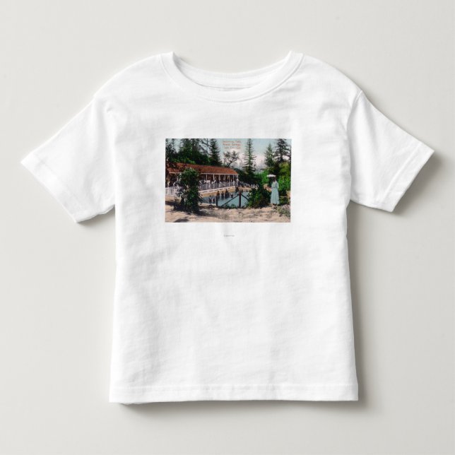 Beskåda av de simma PoolAdams vårarna, CA Tee Shirt (Framsida)