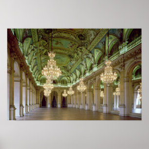 Beskåda av de stora Salle des-fetesna, efter 1871 Poster