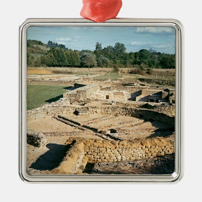 Beskåda av de termiska baden julgransprydnad metall (Framsidan)