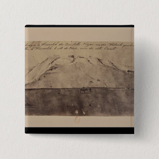 Beskåda av de Troy utgrävningarna som ses från Knapp (Framsida)