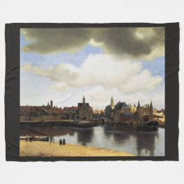 Beskåda av Delft av Johannes Vermeer Fleecefilt