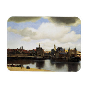 Beskåda av Delft av Johannes Vermeer Magnet