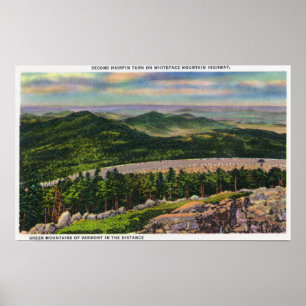 Beskåda av den 2nd hårnålen vänder på minnes- poster