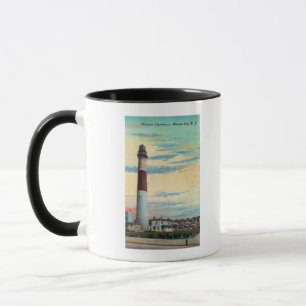 Beskåda av den Absecon LighthouseAtlantic staden, Mugg