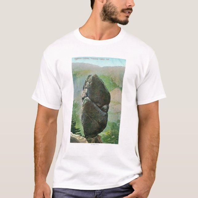 Beskåda av den Aggassiz ColumnYosemite T-shirt (Framsida)