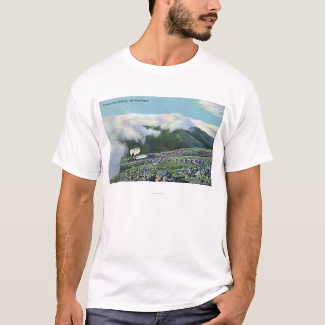 Beskåda av den berömda kuggejärnvägen t-shirt (Framsida)