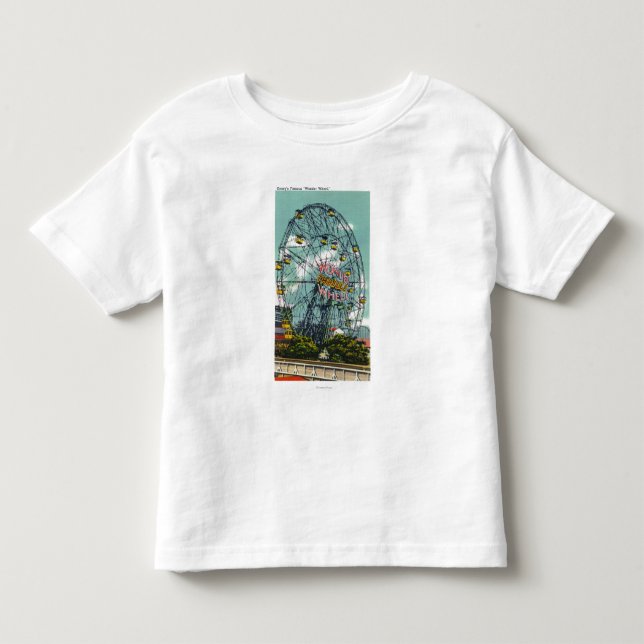 Beskåda av den berömda undra pariserhjulen tee shirt (Framsida)