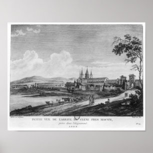 Beskåda av den Cluny abbeyen Poster