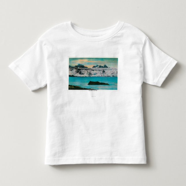 Beskåda av den Columbia glaciären, Alaska Tee (Framsida)