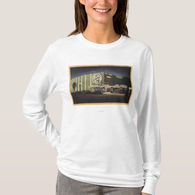 Beskåda av den EarlCarroll Theatre-Restaurangen Tee Shirt (Framsida)