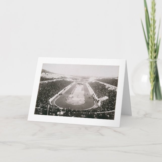 Beskåda av den första officiella OS:en i Athens Kort (Framsida)