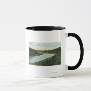 Beskåda av den Genesee floden Mugg