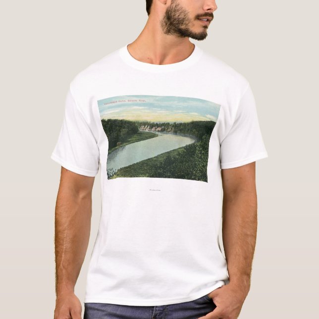 Beskåda av den Genesee floden T-shirt (Framsida)