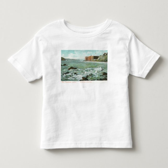 Beskåda av den guld- grinden, och fort pekar tee shirt (Framsida)
