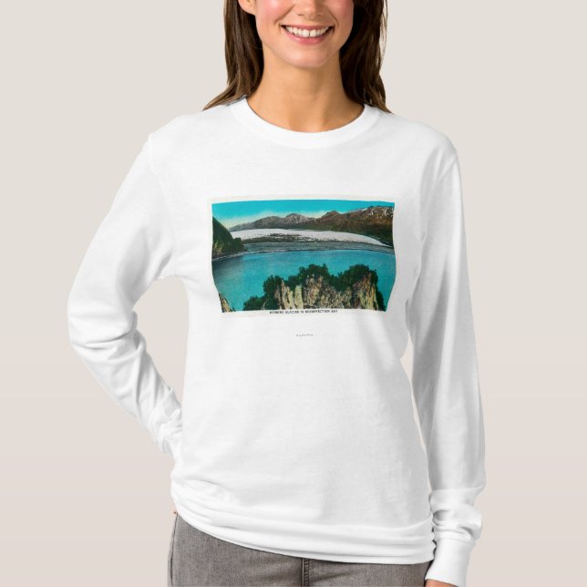 Beskåda av den Harding glaciären i Tee Shirt (Framsida)