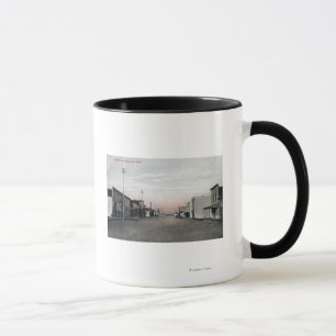 Beskåda av den huvudsakliga gatan mugg