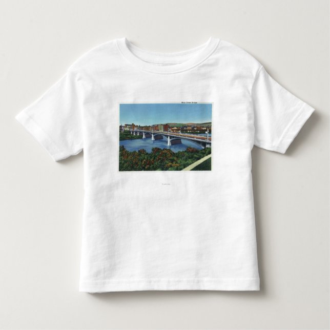 Beskåda av den huvudsakliga gatan överbryggar t-shirt (Framsida)