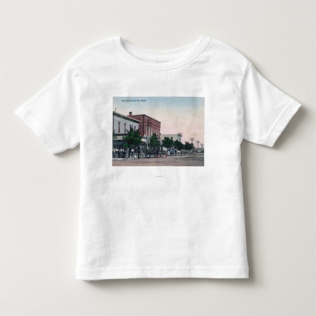 Beskåda av den huvudsakliga StreetScott staden, KS T Shirt (Framsida)
