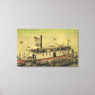 Beskåda av den Klondike riverboaten Canvastryck