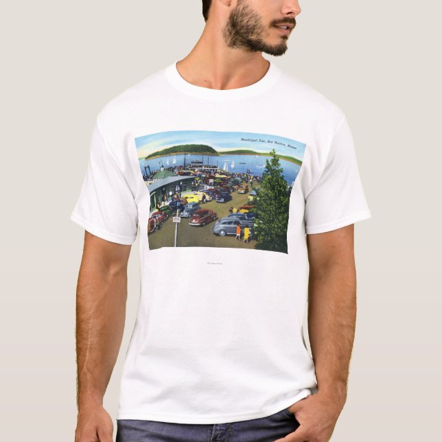 Beskåda av den kommunala pir tee shirt (Framsida)