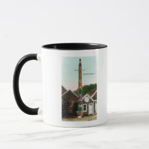 Beskåda av den korpsvarta TotempoleWrangellen, AK Mugg