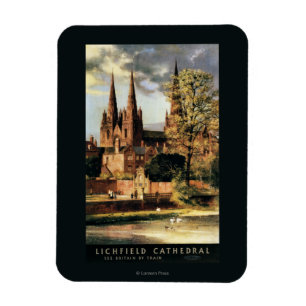 Beskåda av den Lichfield domkyrkan Magnet