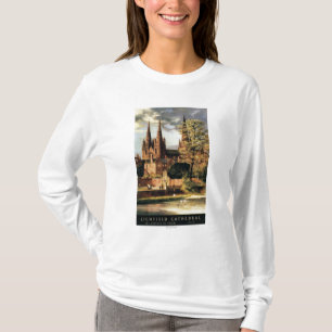 Beskåda av den Lichfield domkyrkan Tee