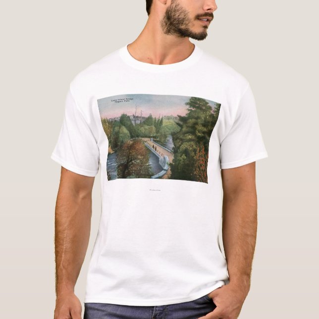 Beskåda av den Luna ön överbryggar Tee Shirt (Framsida)