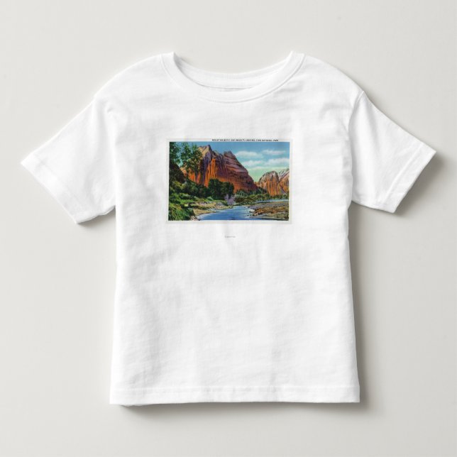 Beskåda av den majestätiska monteringen och ängel t shirt (Framsida)