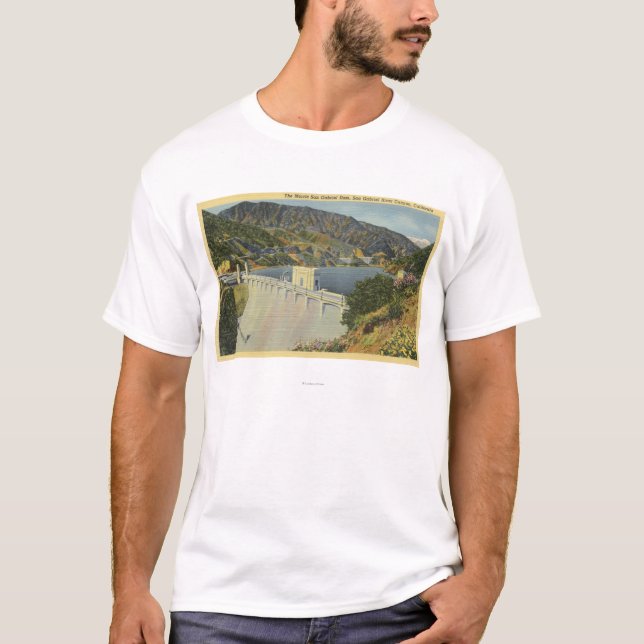 Beskåda av den Morris San Gabriel fördämningen Tee Shirt (Framsida)