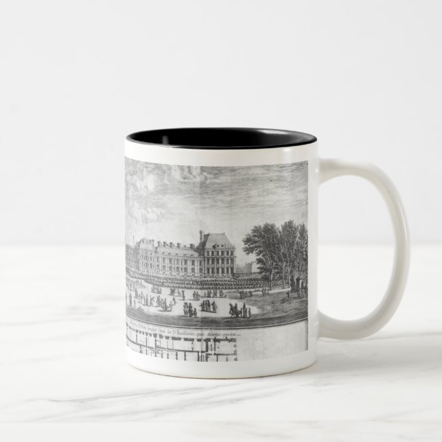 Beskåda av den Palais desen Tuileries från Två-Tonad Mugg (Höger)