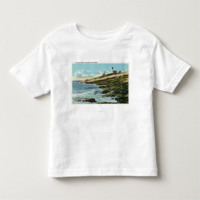 Beskåda av den Pemaquid fyren T Shirt (Framsida)