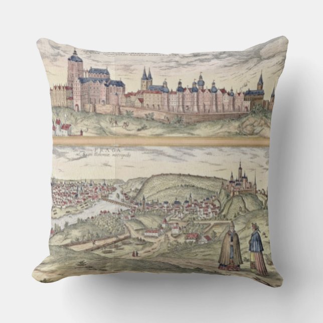 Beskåda av den Prague visningen (över) den Kudde (Framsida)