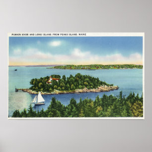 Beskåda av den pumpaknopp och Long Islandet Poster
