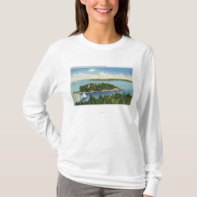 Beskåda av den pumpaknopp och Long Islandet Tee Shirt (Framsida)