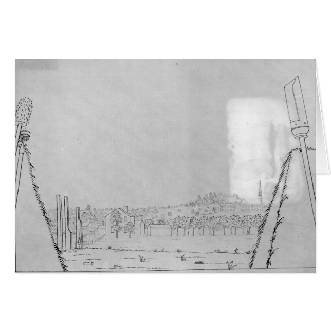 Beskåda av den Roxborough kyrkan Hälsningskort (Framsidan Horizontal)