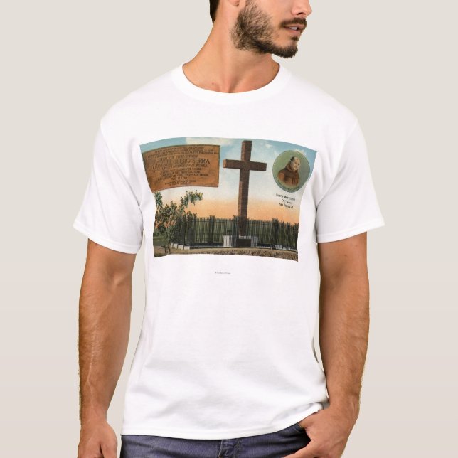 Beskåda av den Serra monumentet, den gammala Tee Shirt (Framsida)