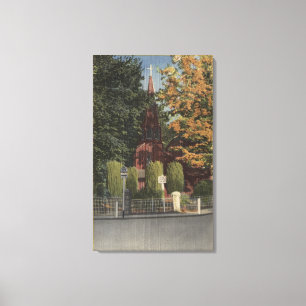 Beskåda av den St James episkopalkyrkan Canvastryck