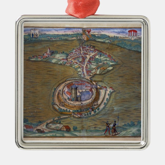 Beskåda av den ställede Louis le tusen dollar, med Julgransprydnad Metall (Framsidan)