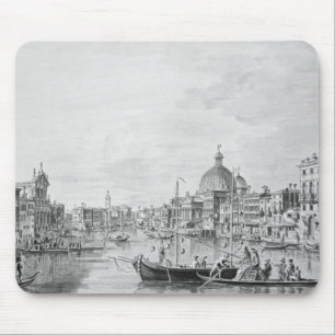 Beskåda av den storslagna kanalen, Venedig, c.1800 Musmatta